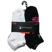 Wholesale - 5pk SPYDER BLK/WHT LOW CUT SOCKS SIZE 9-11 C/P 60, UPC: 193159188542